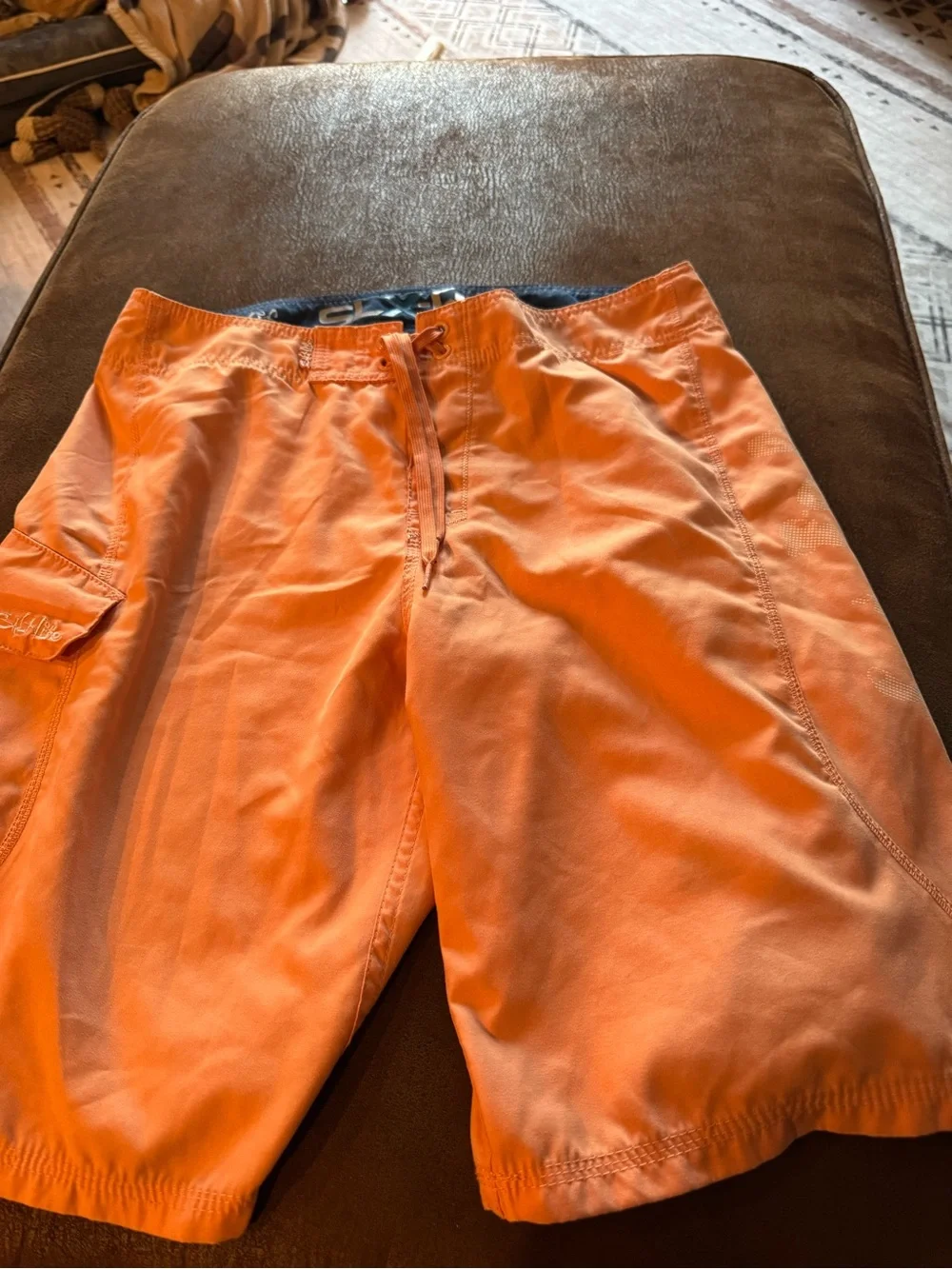 Salt Life Light Orange Unlined Board Shorts Sz 32